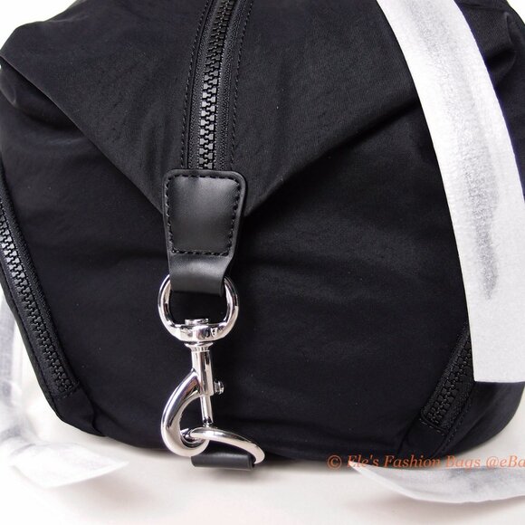 ❤️ NWT Rebecca Minkoff Julian Full Size Nylon Backpack BLACK 100% AUTHENTIC